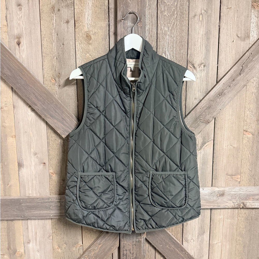 Quilted Green Vest
